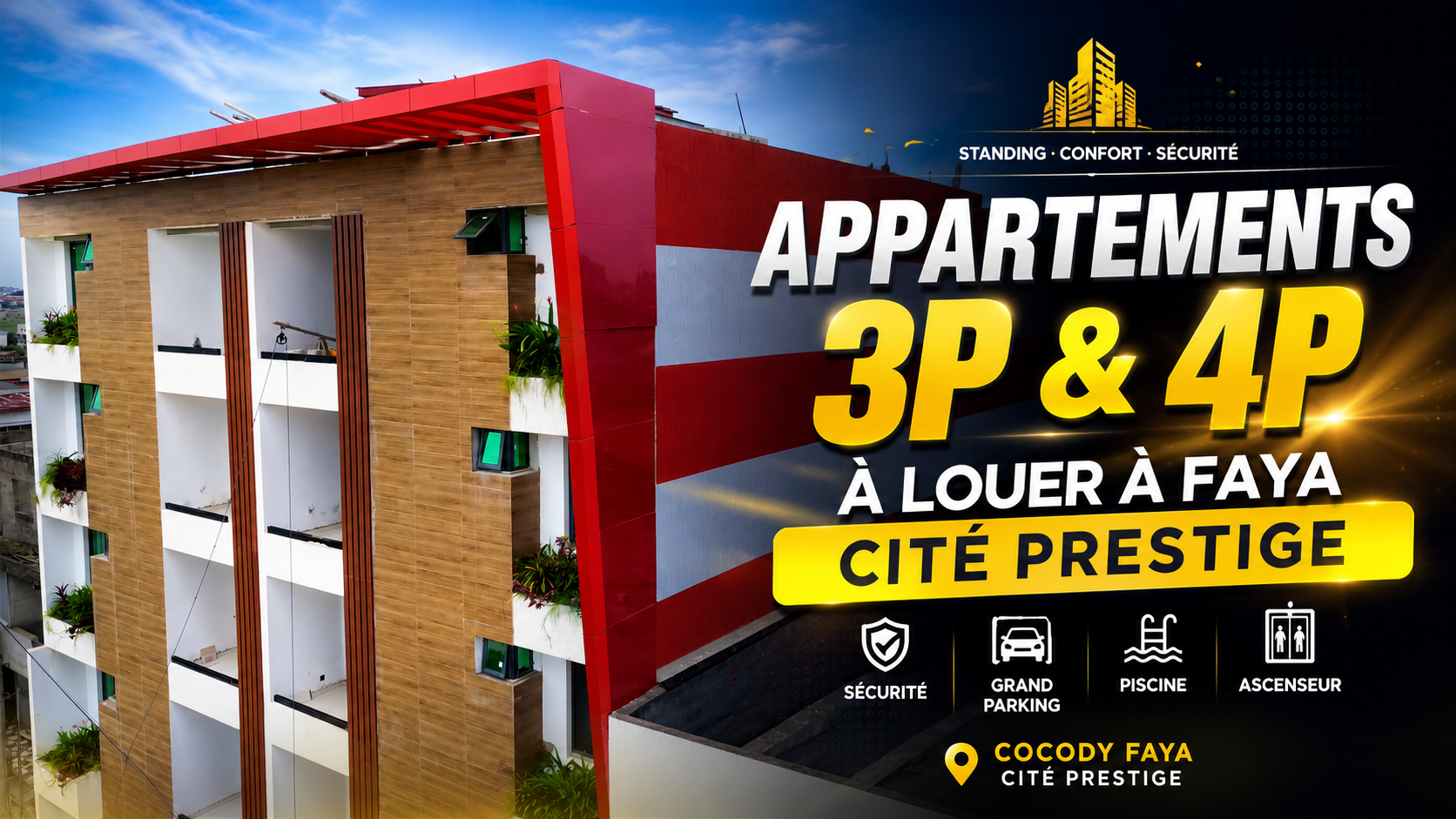 Appartements à Faya Cité Prestige